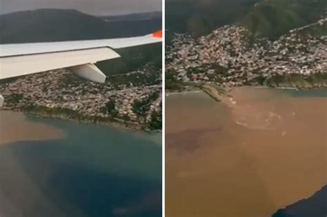 La Vista Aérea De Una Parte De La Costa De Maiquetía Tras Las Fuertes Lluvias Video