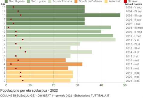 Popolazione Per Classi Di Et Scolastica Busalla Ge