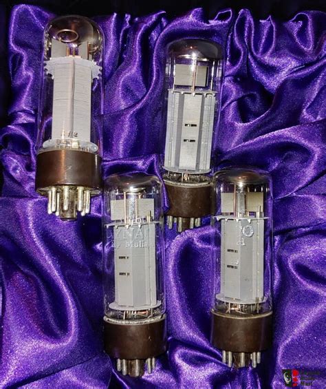 Quad Set Of Rare Mullard Ac El With Dual Halo Getters Photo