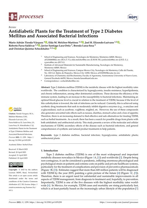 PDF Antidiabetic Plants For The Treatment Of Type 2 Diabetes Mellitus