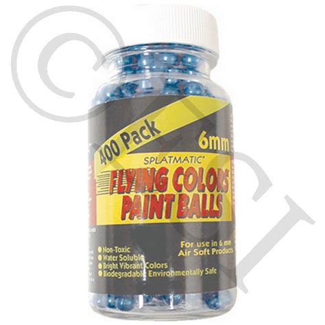 Flying Colors Airsoft Paintballs 400 Paintballs Blue