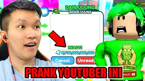 AKU PRANK YOUTUBER INI DAN AMBIL 5T GEMS NYA DI PET SIMULATOR X