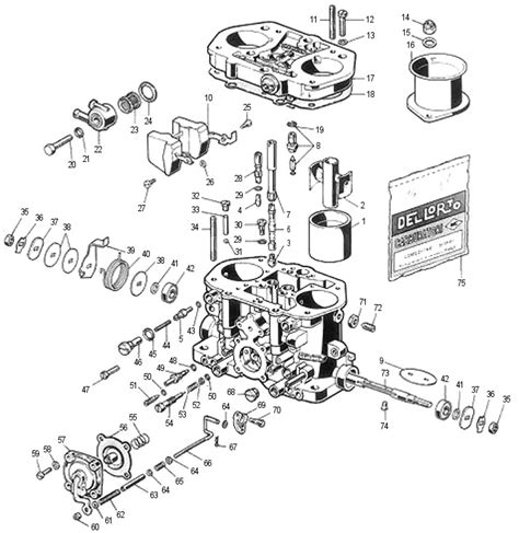 Dellorto 40 Drla Parts Diagram