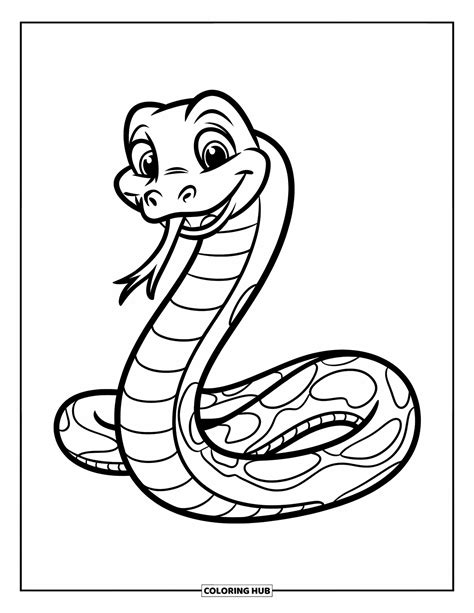 Desenho Cobra Para Colorir - 10