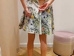 SQUIRTING IN PUBLIC CHANGING ROOM IN MALL PornZog Free Porn Clips