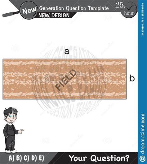 Wiskunde Geometrische Vormen Wiskundige Veelhoekgebiedberekeningsproblemen Vector Illustratie