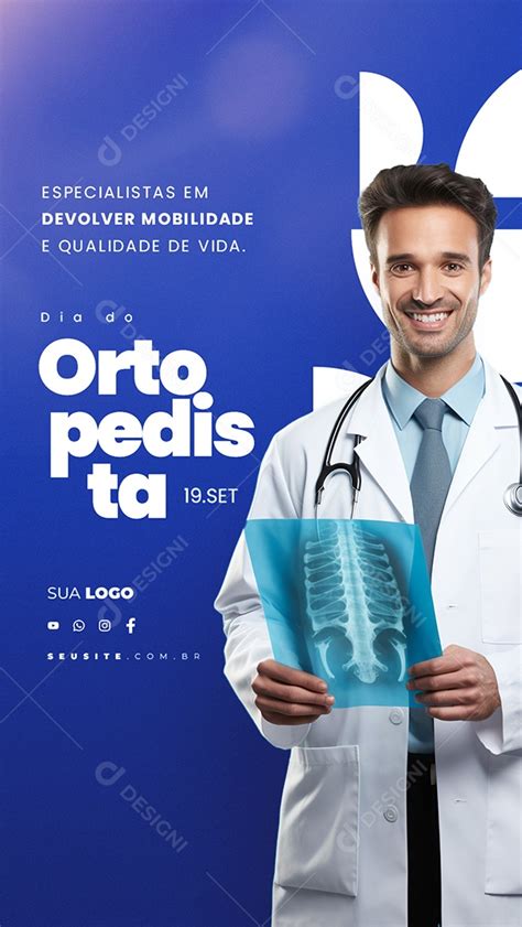 Story Dia Do Ortopedista De Setembro Social Media Psd Edit Vel