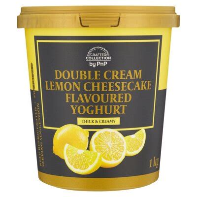 Crafted Collection Double Cream Lemon Cheesecake Flavoured Yoghurt 1kg