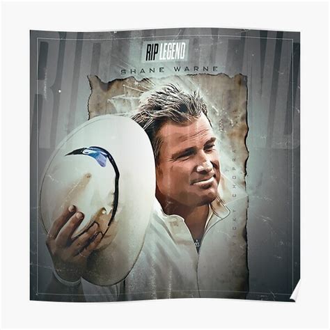 "Shane warne" Poster for Sale by KaifRoy | Redbubble