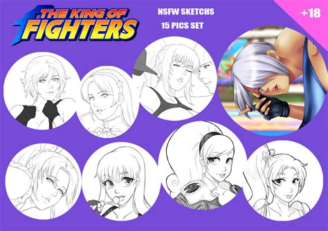 KOF NSFW Sketch Pack 1 By Red Pyramid Hentai Foundry