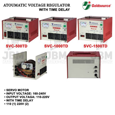 Goldsource Automatic Voltage Regulator AVR With Time Delay SVC 500TD