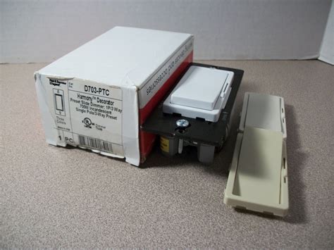 Pass & Seymour 3-Color Preset Slide DImmer Switch (D703-PTC) 3-Way