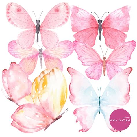 Kit Digital Borboletas Aquarela Elo7 Produtos Especiais