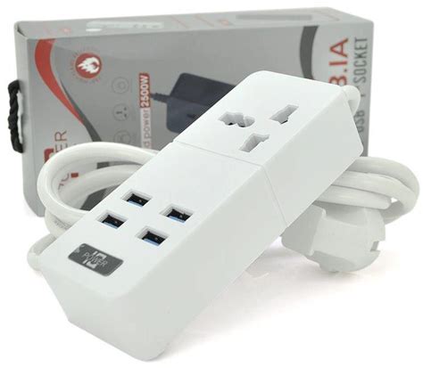 Сетевой фильтр Voltronic ТВ-Т06, 1 розетка + 4 USB, 2 м (2000000218175 ...