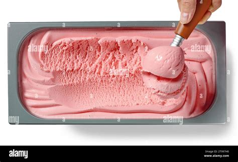 Scooping Out Ice Cream Cut Out Stock Images Pictures Alamy