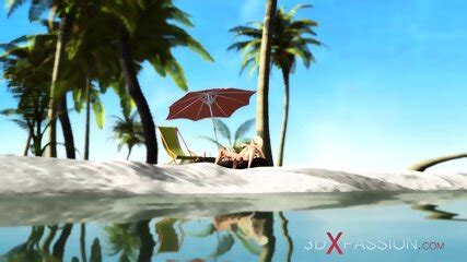 A Super Sexy Horny Blonde Gets Fucked By BBC In The Desert Island