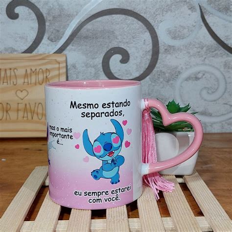 Caneca Amizade Se Houver O Amanha Lilo E Stitch Cora O Rosa Creative