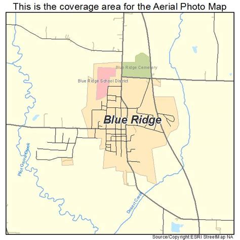 Aerial Photography Map of Blue Ridge, TX Texas