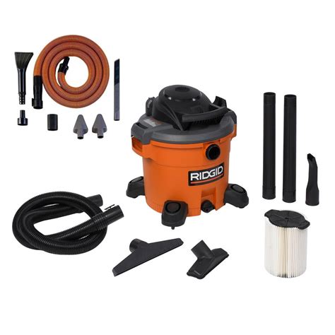 Ridgid 12 Gal 50 Peak Hp Wet Dry Vac With Auto Detail Kit Wd1270a