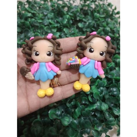 Aplique De Biscuit Menina Docinho Variados Shopee Brasil