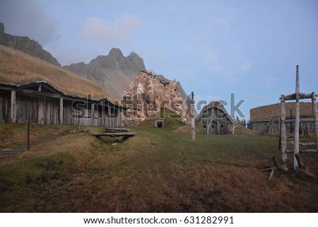 Viking Village Film Set Hofn City Stock Photo (Royalty Free) 631282991 ...