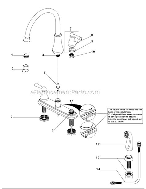 Delta Faucet 21902lf Parts List And Diagram