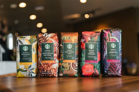 Starbucks Debuts New Whole Bean Coffee Packaging