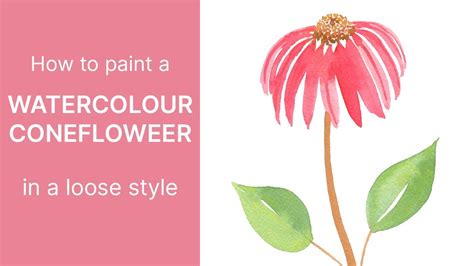 Watercolor Coneflower Tutorial How To Paint Coneflowers Emily