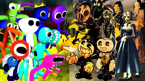 New Rainbow Friends Vs Bendy And The Dark Revival New Characters