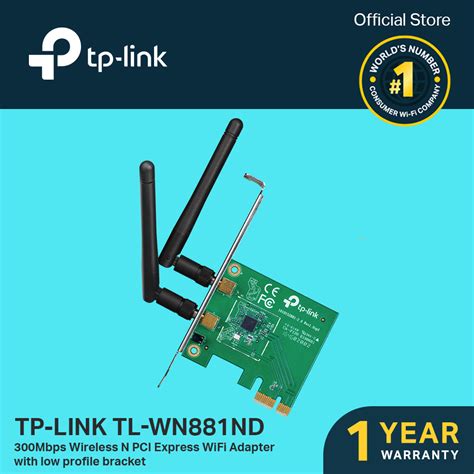 TP Link TL WN881ND 300Mbps Wireless N PCI Express Adapter WiFi