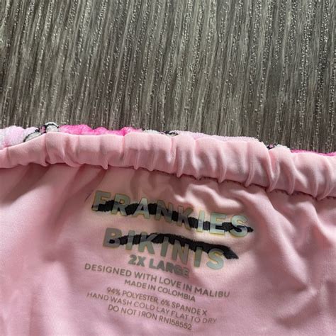 Frankie S Bikinis Swim New Frankies Bikinis Tia Terry Triangle String Bikini Bottom Poshmark