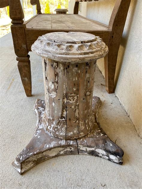 Antique Style Column Wood Pedestal Plinth For Sale At 1stdibs