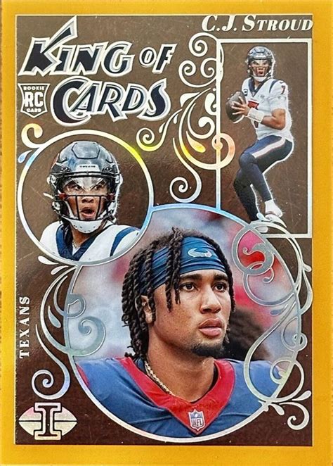 CJ Stroud 2023 Illusions 17 King Of Cards Orange Price Guide