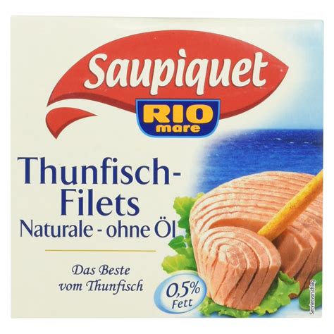 Saupiquet Rio Mare Thunfisch Filets Naturale Ohne L G Amazon De