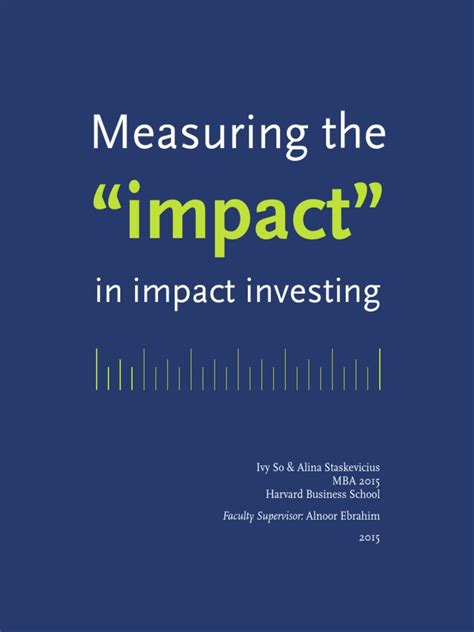 Measuring Impact Download Free Pdf Investing Economies