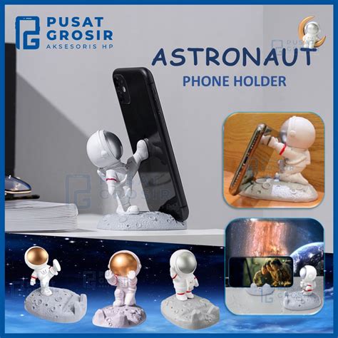 Jual Phone Holder Hp Motif Astronot HD60 HD 60 Stand Handphone Dudukan