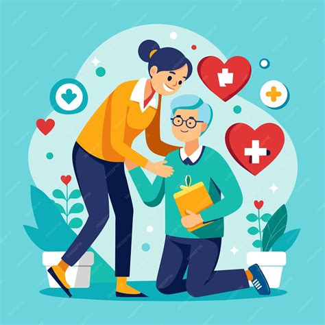 Premium Vector | Nurturing moments of care and support