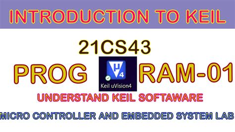 Cs Micro Controller Embedded System Lab Introduction To Keil