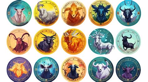 Los Doce Signos Astrol Gicos Del Zodiaco Vector Premium Generado Con Ia