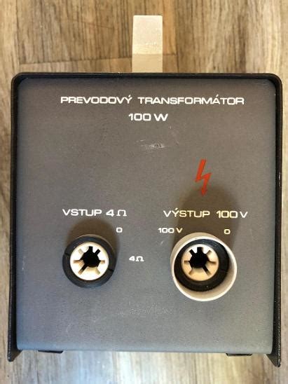 ZVUKOVÝ PŘEVODOVÝ TRANSFORMÁTOR 100V / 100W / 4 Ohmy - TESLA PT100 | Aukro