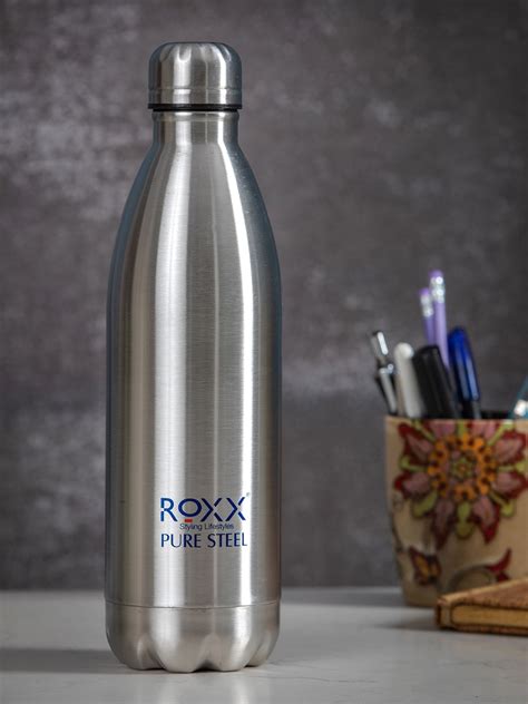 Buy Roxx Silver Toned Solid Double Walled Vacuum Insulated Stainless