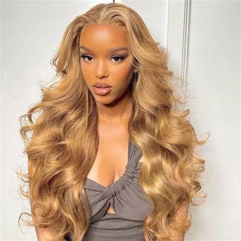 Honey Blonde Body Wave Wear Go Wig X Lace Closure Density Color Glueless Wig