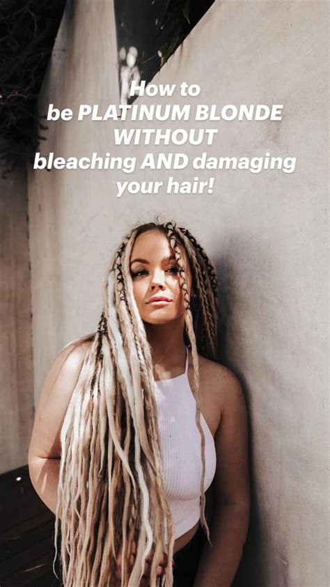 How To Be PLATINUM BLONDE WITHOUT Bleaching AND Damaging Your Hair