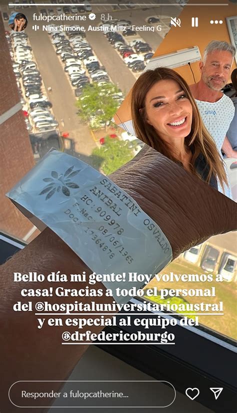 La Emotiva Foto Con La Que Catherine Fulop Celebr El Alta De Ova