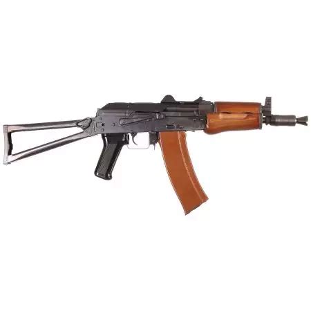 Fusil Kalashnikov AKS74U AEG EBB BRSS Bolt Cybergun Bois 120969