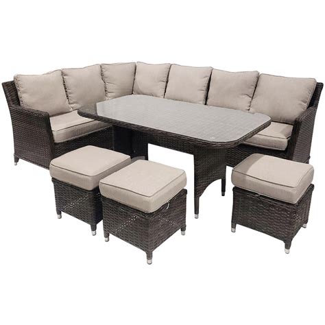 Capri In Beige Patio Dining Set Ps6620 Elite Furniture Rental