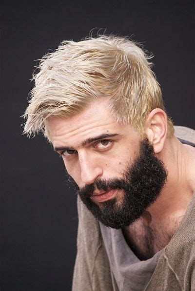 Platinum Blonde Hair Men Bleached Hair Men Men Hair Color