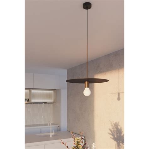 Czarna lampa wisząca Flavio SL 0853 Sollux lighting