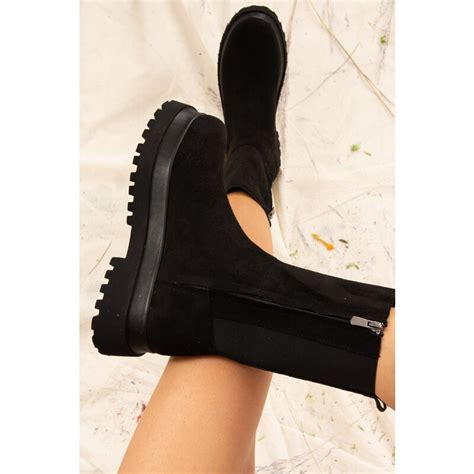 Fox Shoes Μπότες αστραγάλου - Μαύρο - Μπλοκ - GLAMI.gr