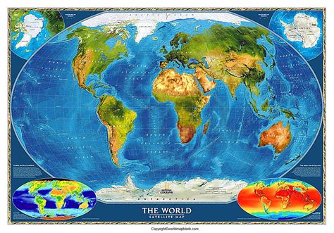 Mapa Geográfico Mundial con Coordenadas en PDF mapamundi físico fondo